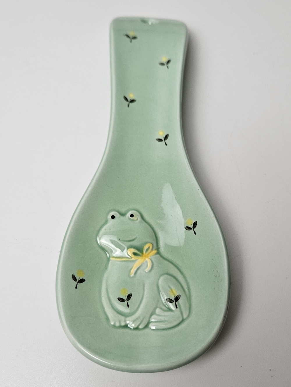 Otagiri Japan Frog Salt Pepper Shakers Spoon Rest Ceramic Kitchen Set Vintage - Picture 5 of 14